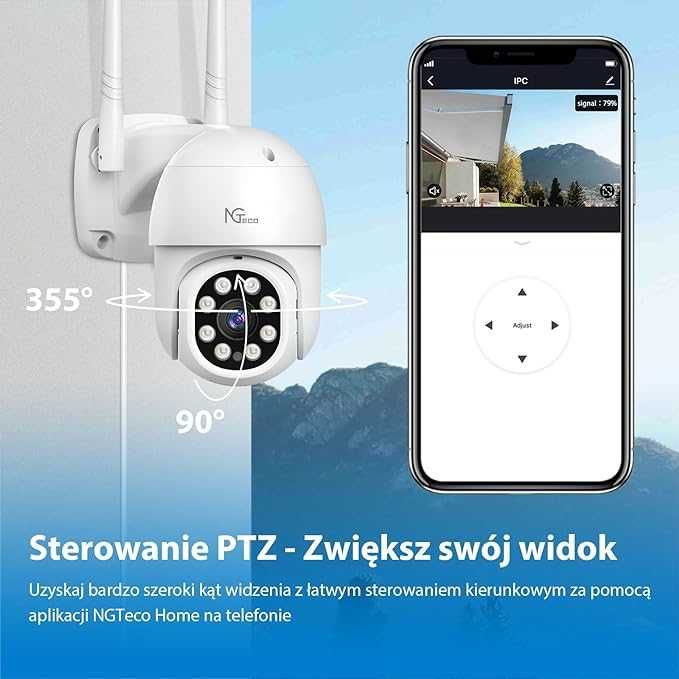 Kamera zewnętrzna 3MP 2K monitoring nieużywana