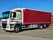 DAF CF370/410/BURTO-FIRANKA/RETARDER/WINDA/OŚ SKRĘTNA-PODNOSZONA/E6/SPROWADZONY/20PALET/BURTO-FIRANKA