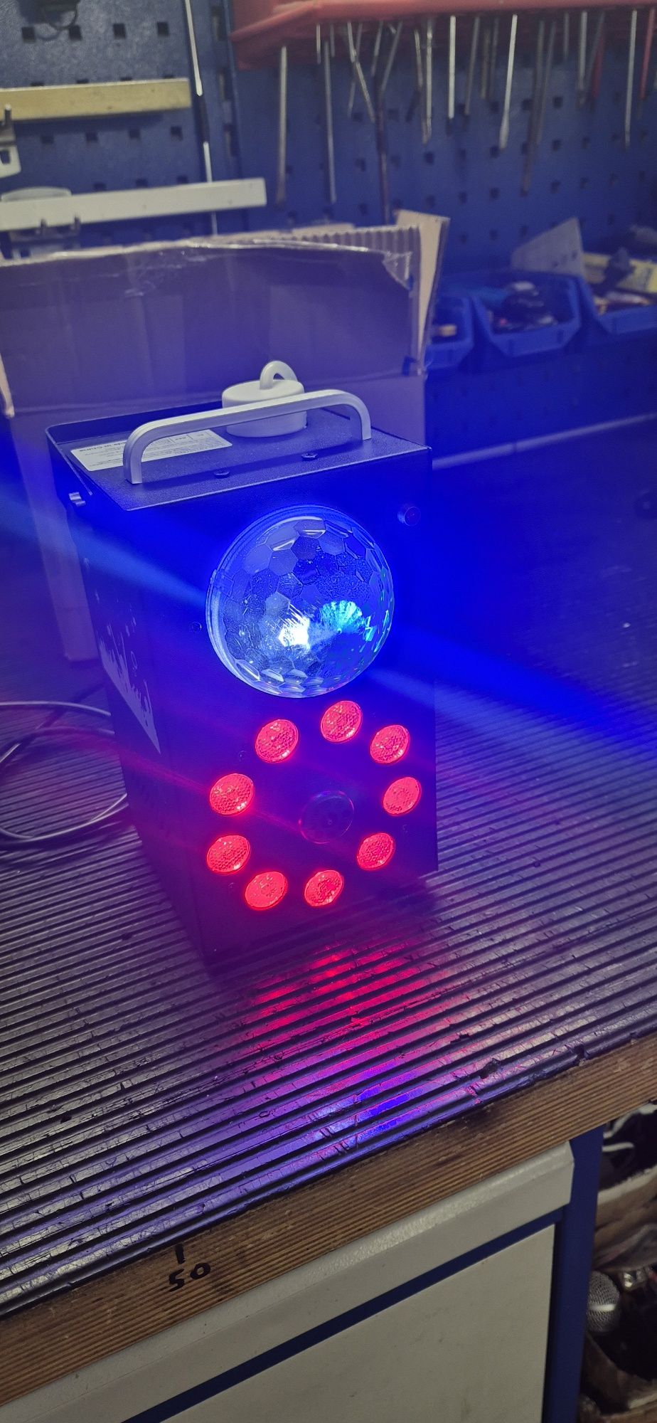Wytwornica dymu,  led par, kula 3w1