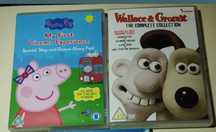 dvd Peppa, Wallace and Gromit