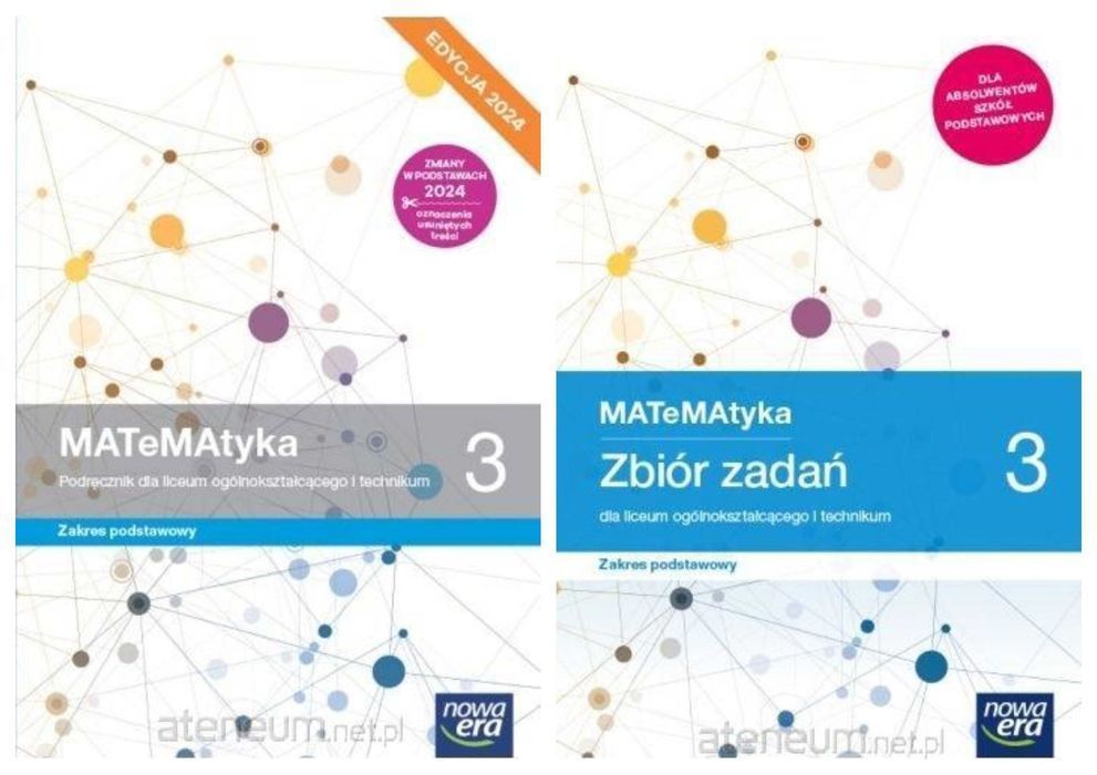 NOWA MATeMAtyka 3 EDYCJA 2024 Zbiór zadań + Podręcznik Podstawowy