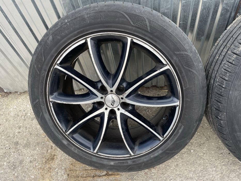 Felgi aluminiowe AEZ z oponami Mercedes 5x112 R19 8J ET35 Oryginalne