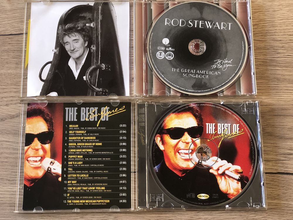 Zestaw sześciu albumów muzycznych CD - Rod Stewart , Andrea Bocelli