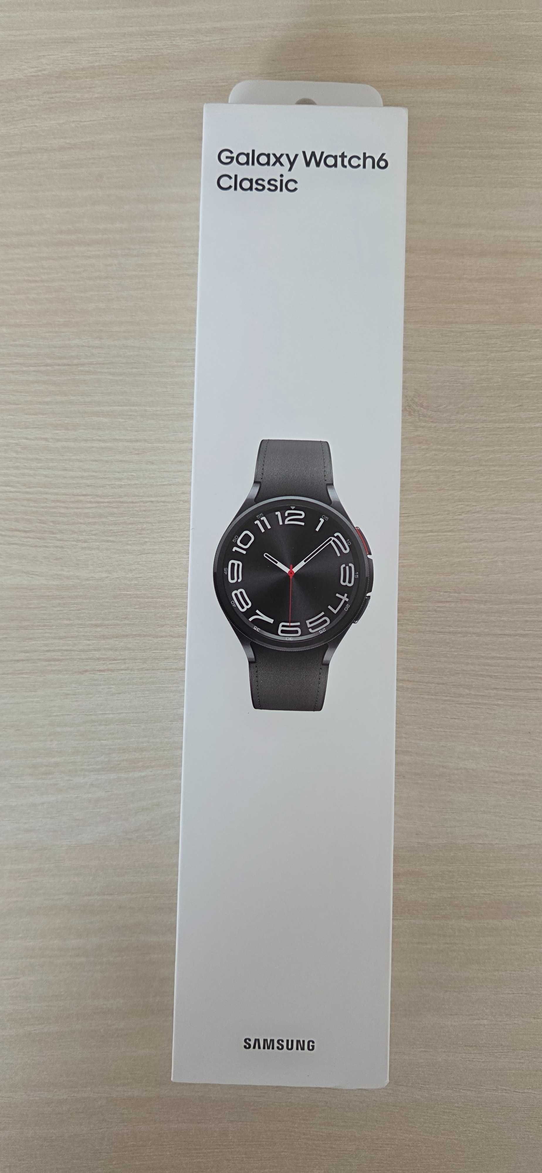 NOWY Samsung Galaxy Watch6 Classic 43mm czarny (R950), nieodpakowany
