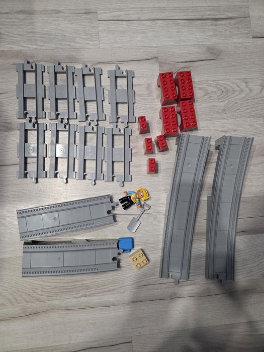 Lego duplo pociąg towarowy, parowy, wiadukt (10875,10874,10872)