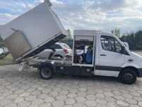Mercedes sprinter blizniak wywrotka profesionalna zabudowa aluminiowa