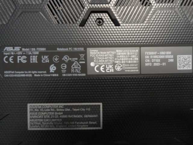 Laptop Gamingowy Tuf Asus F15 16/512 SSD Intel Core I5 Nowy Gwarancja