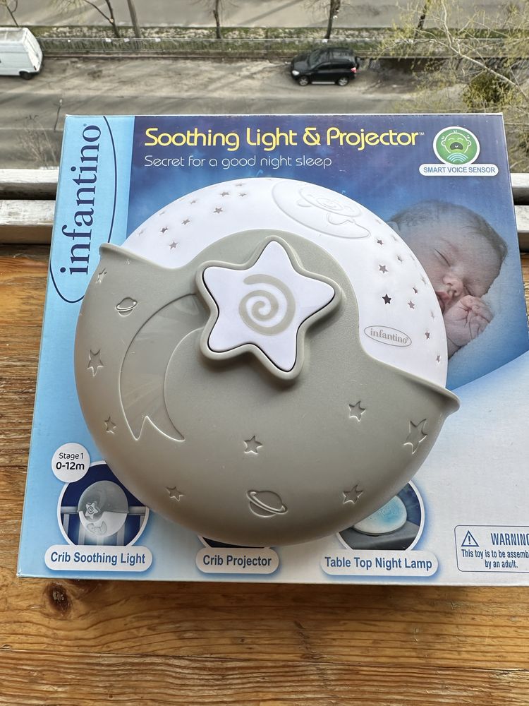 Нічник infantino soothing light and projector, стан нового