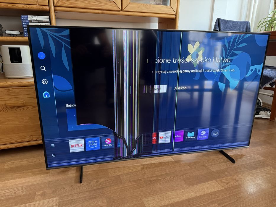 Telewizor 55 cali samsung uszkodzony