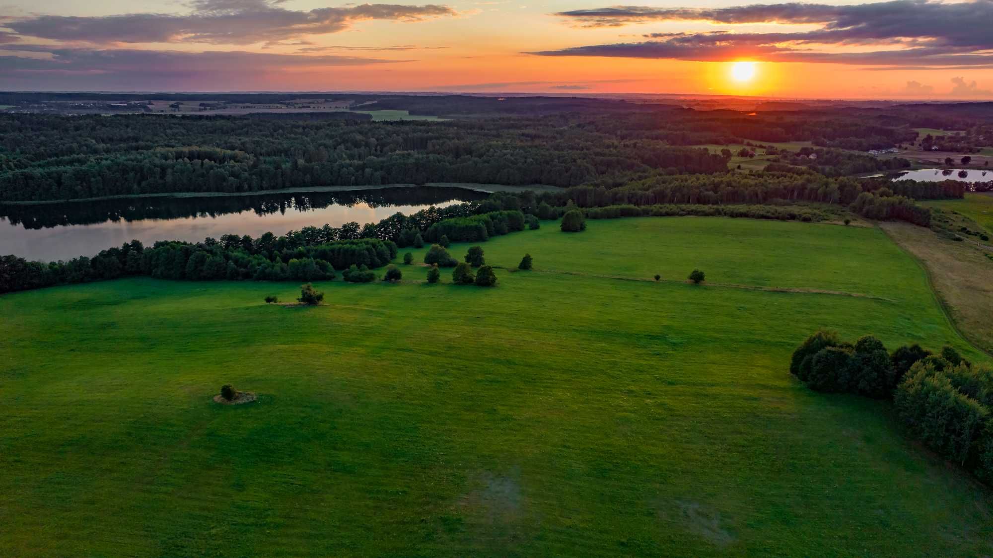 Mazury  -   apartament 6 os. jezioro plaża łowisko las