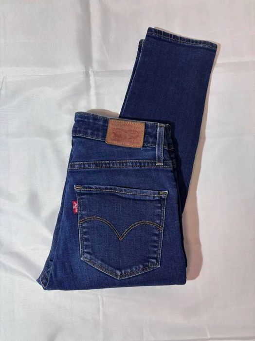 Levis damskie jeansy W25 skinny high rise ciemne vintage Y2K hit