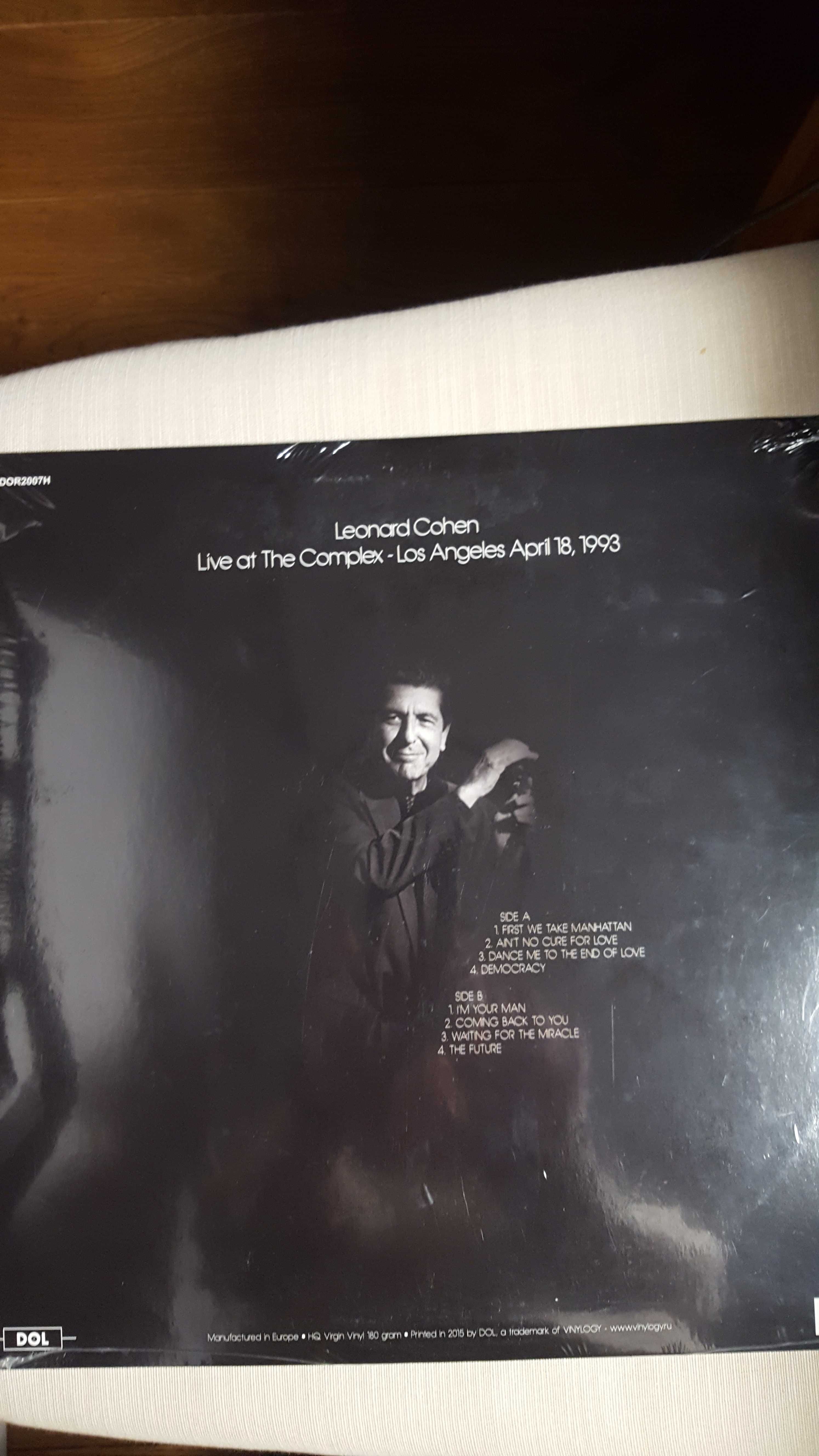 Leonard Cohen Live The Complex - Los Angeles winyl folia
