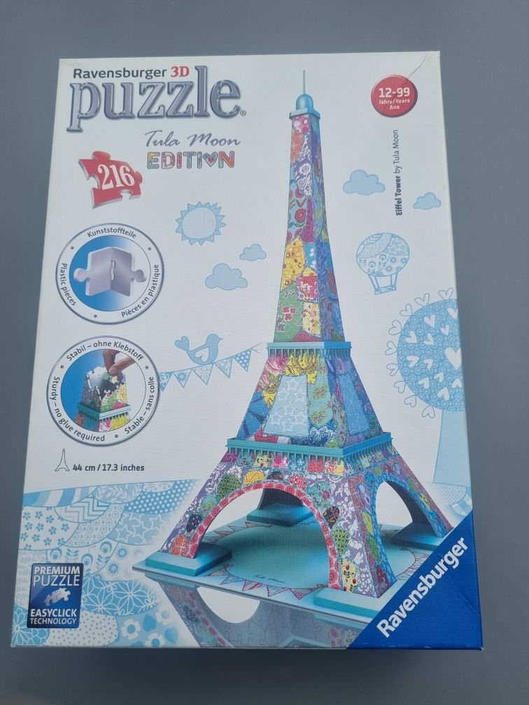 Ravensburger Puzzle 3D Wieża Eiffla Z Edycji Tula Moon 216El.