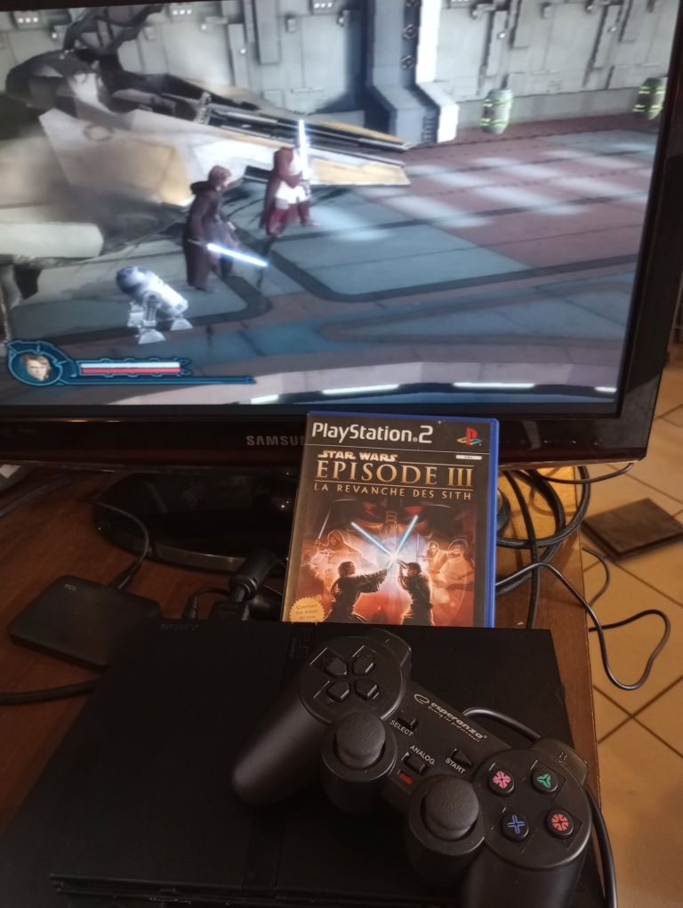 Konsola ps2 zestaw