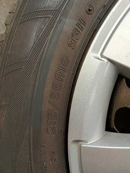 Opony zimowe z felgami 215x55xR16