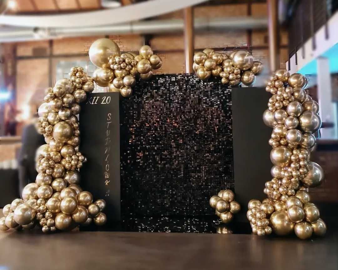 Dekoracje Balonowe Hel Ścianki do zdjęć Balony Urodziny Chrzest Ślub