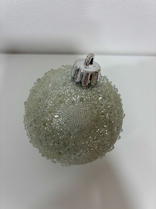 Enfeites de Natal 24 Bolas Prateadas