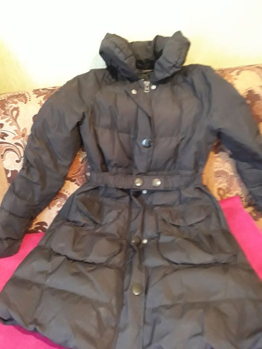 Пуховик пальто куртка  плащ парка черного цвета