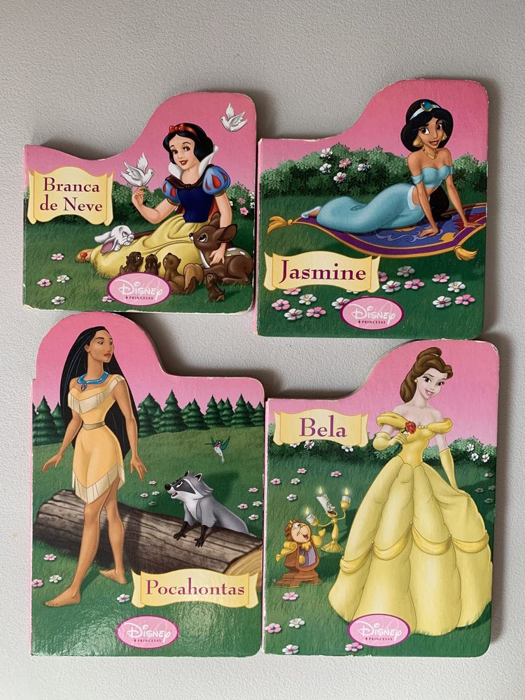 8 Livros de Cartão Princesas Disney