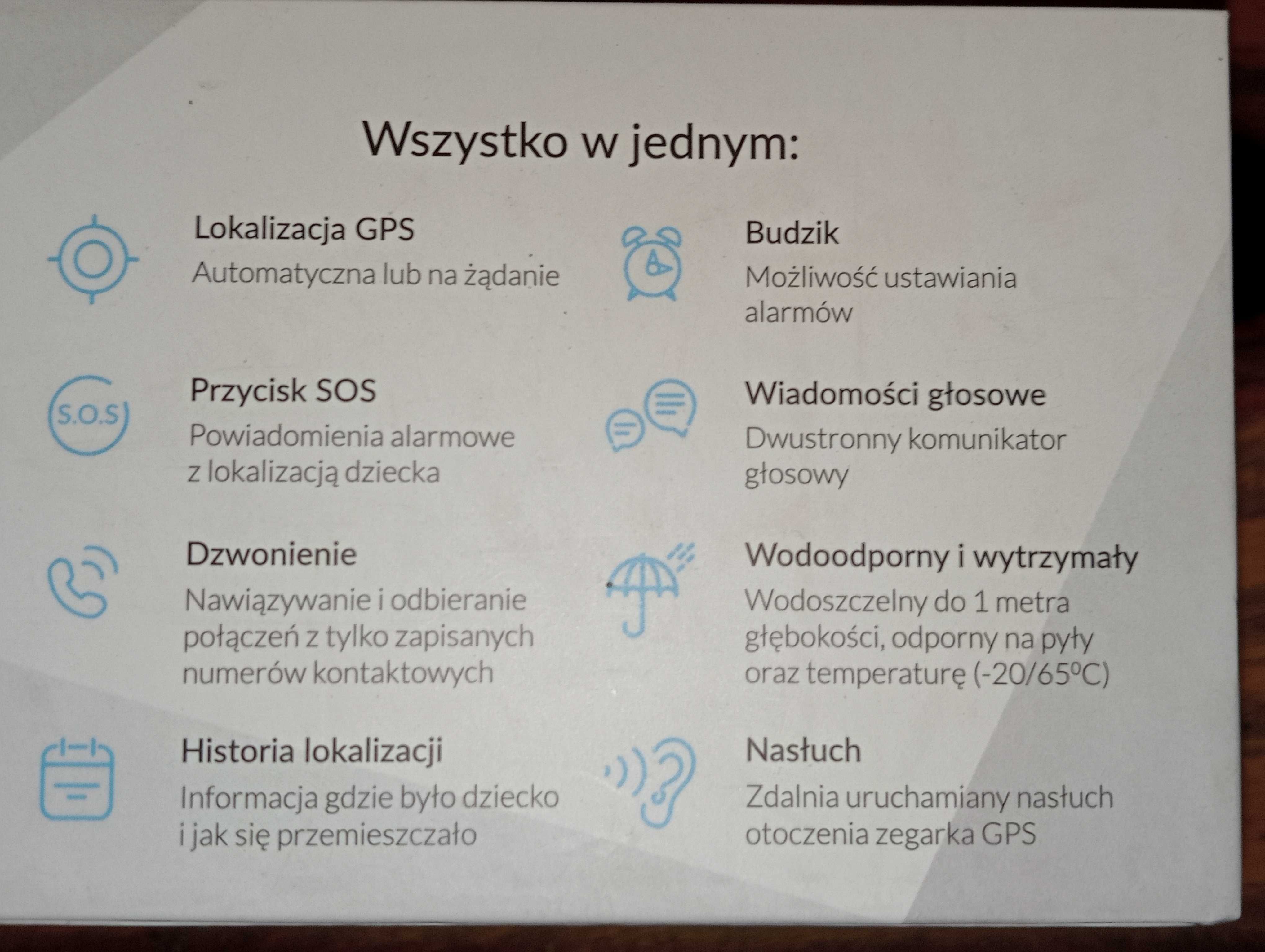 Czarny Wodoodporny Zegarek Smartwach GPS GJD.11 dla Dzieci
