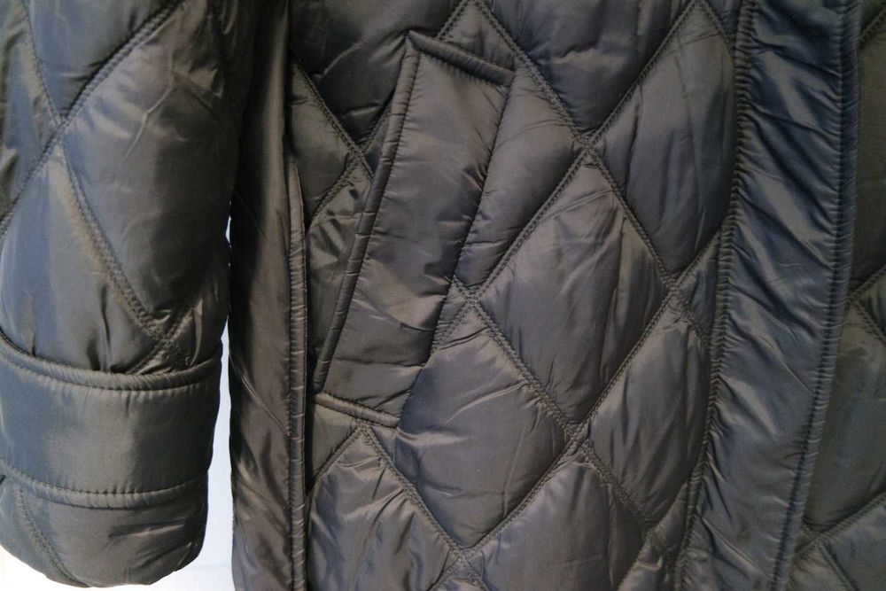 Kurtka zimowa z paskiem długa płaszcz pikowana ciepła L Reserved