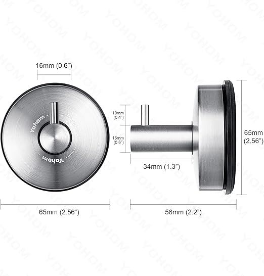 yohom 2 szt wieszak z przyssawką łazienkowe kuchenne vv