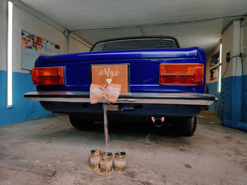 Dekoracje ślubne na samochód, rustykalne, boho