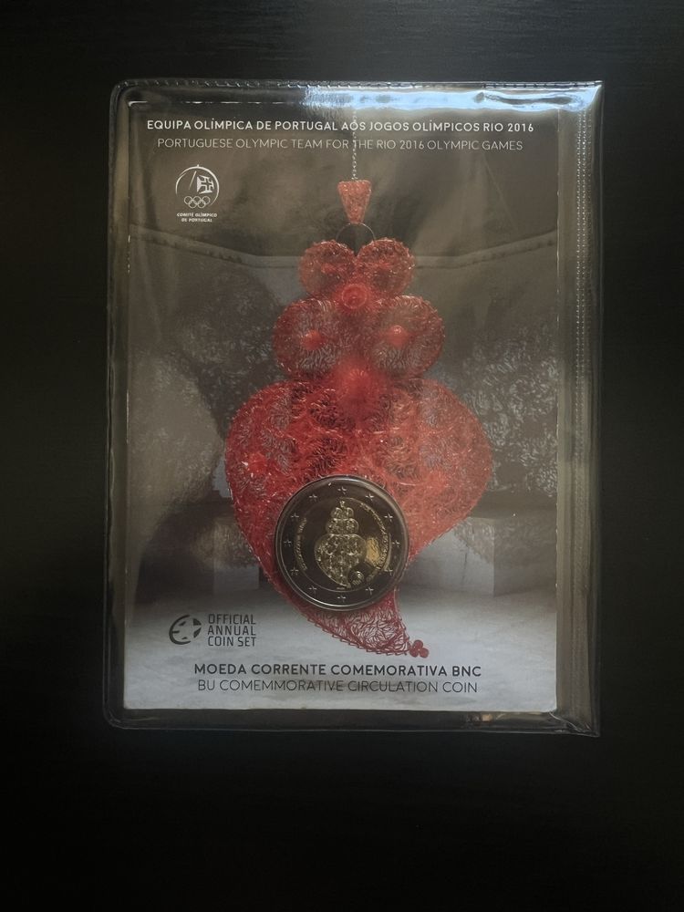 Moeda 2€ BNC - equipa olimpica Rio de Janeiro 2016