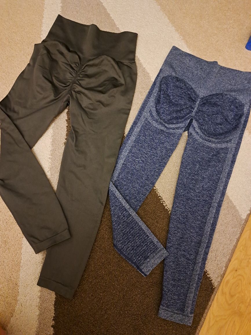 Zestaw dwóch legginsów push up Shein rozmiar M