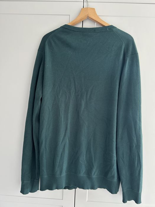 Kardigan męski S.Oliver zielony butelkowa zieleń cardigan w serek xl