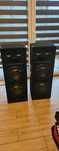 Kolumny estradowe 1600W super bass + led wzmacniacz i radio
