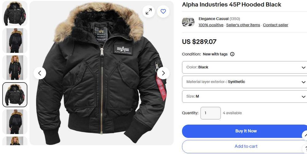 Бомбер Alpha Industries CWU-45 hooded куртка
