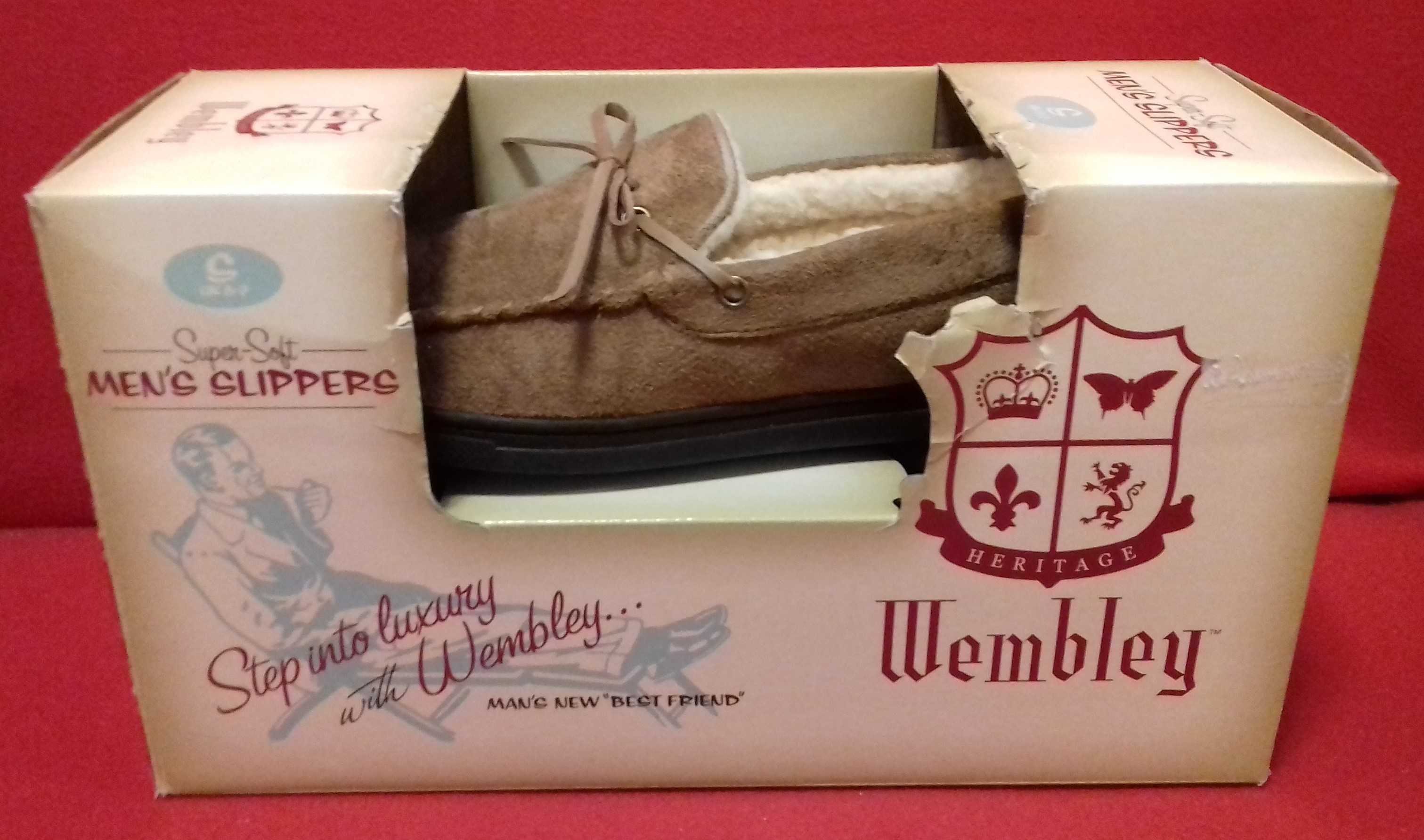 Luksusowe kapcie mokasyny Wembley 41