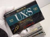 5 sztuk Sony UX-S 90 casety audio w folii Chrom (Nowa)