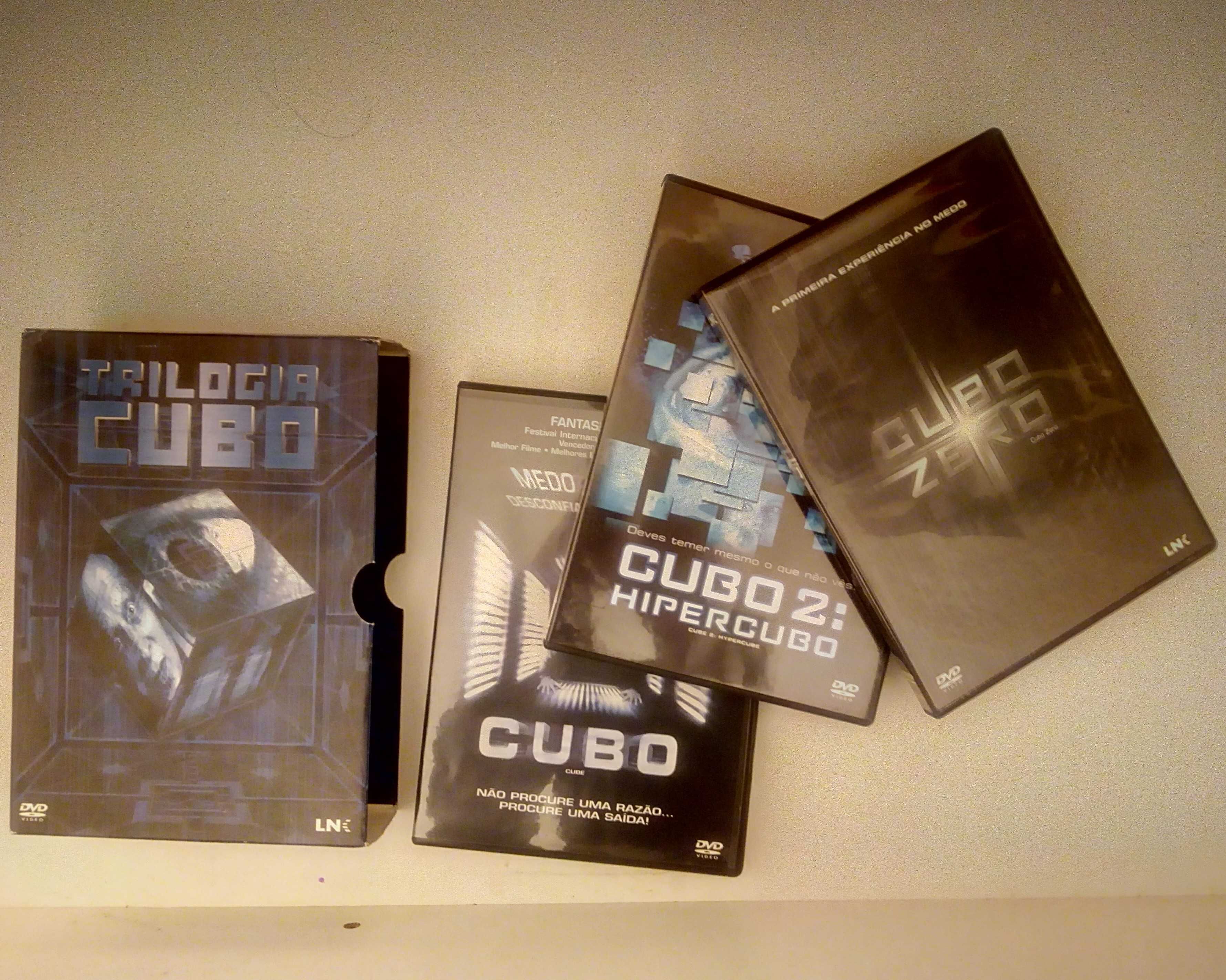 3 DVDs - Triologia "Cubo"