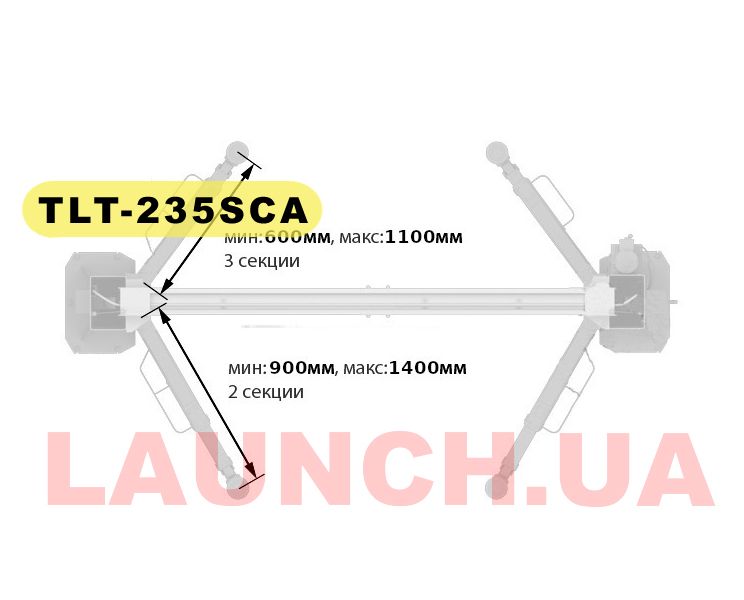 Автомобільний підйомник для СТО. TLT-235SCA 380В АВТОМАТИКА