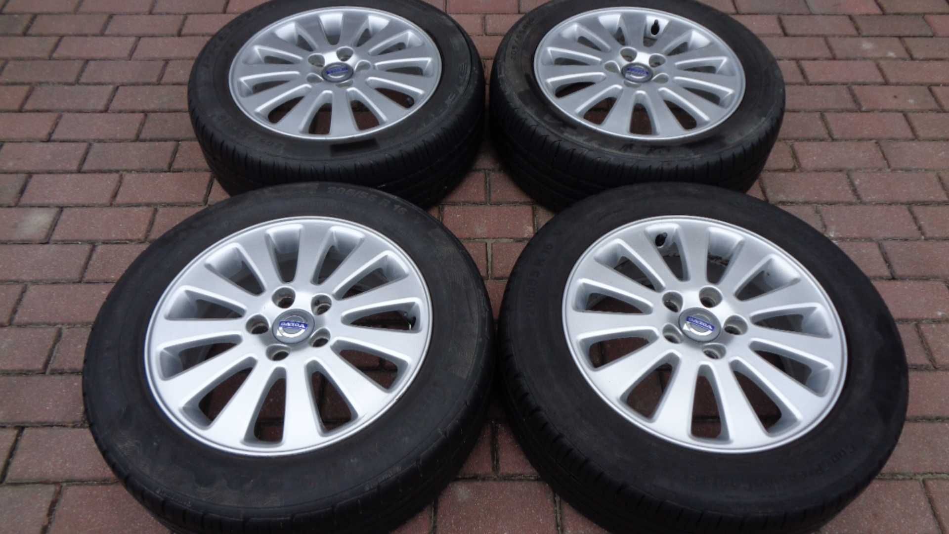 Alufelgi 16 Volvo C30 S40 V50 S60 z oponami letnimi 6mm 5x108 oryginał