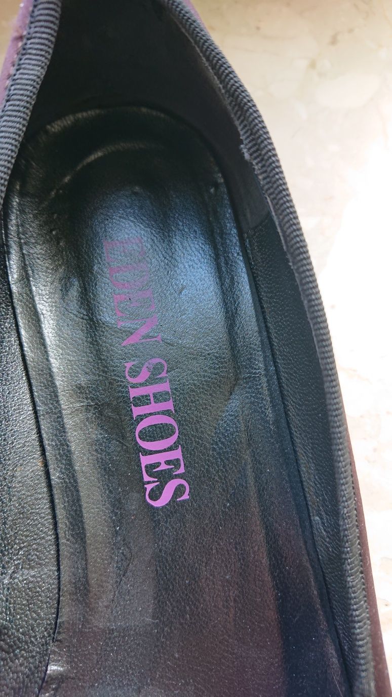 Bordowe eleganckie buty