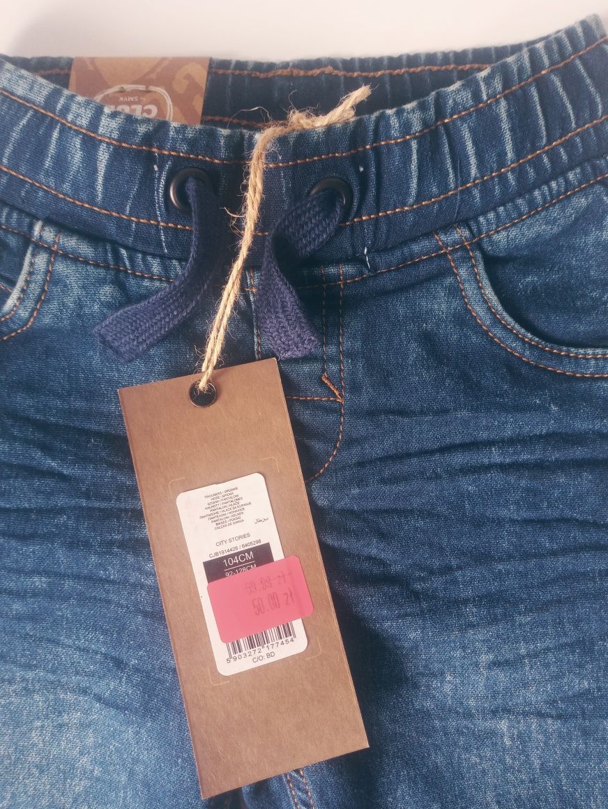 Nowe spodnie jeansy rozmiar 104 Smyk