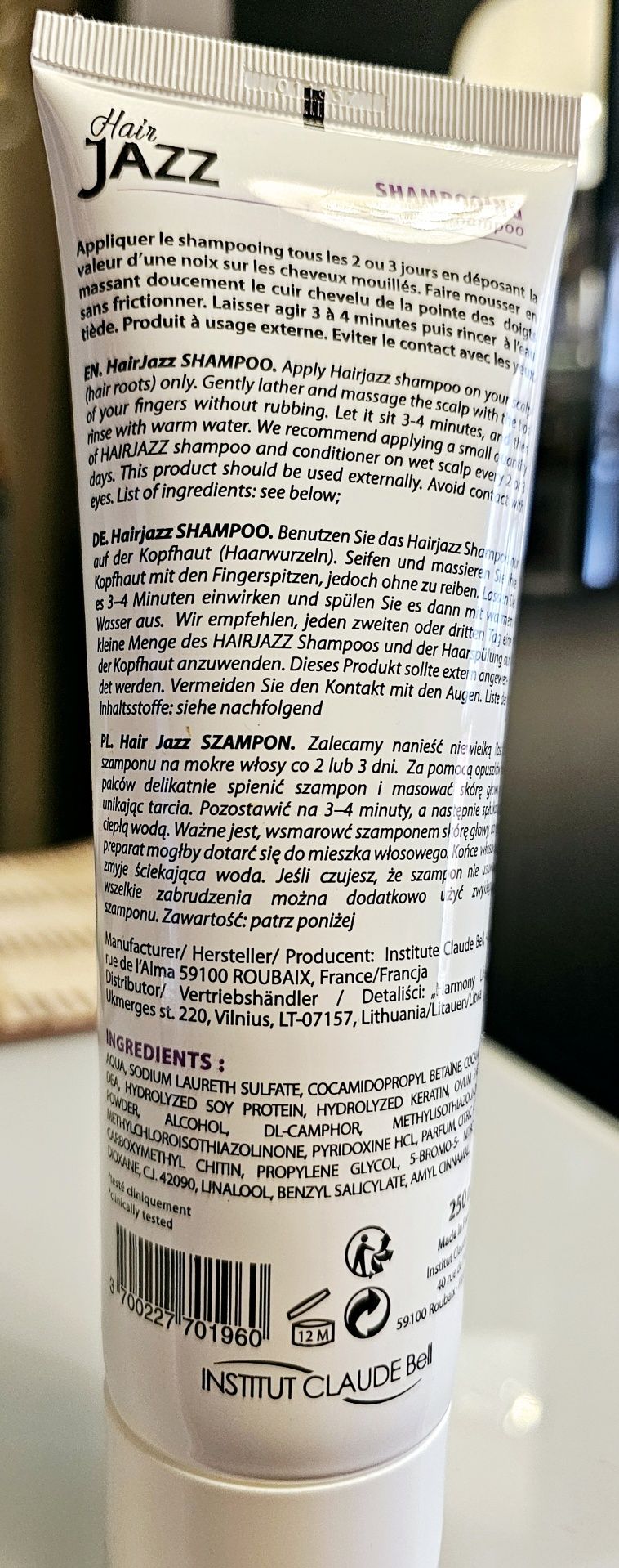 Nowy szampon do włosów Hair Jazz, szybszy wzrost włosów, 250 ml
