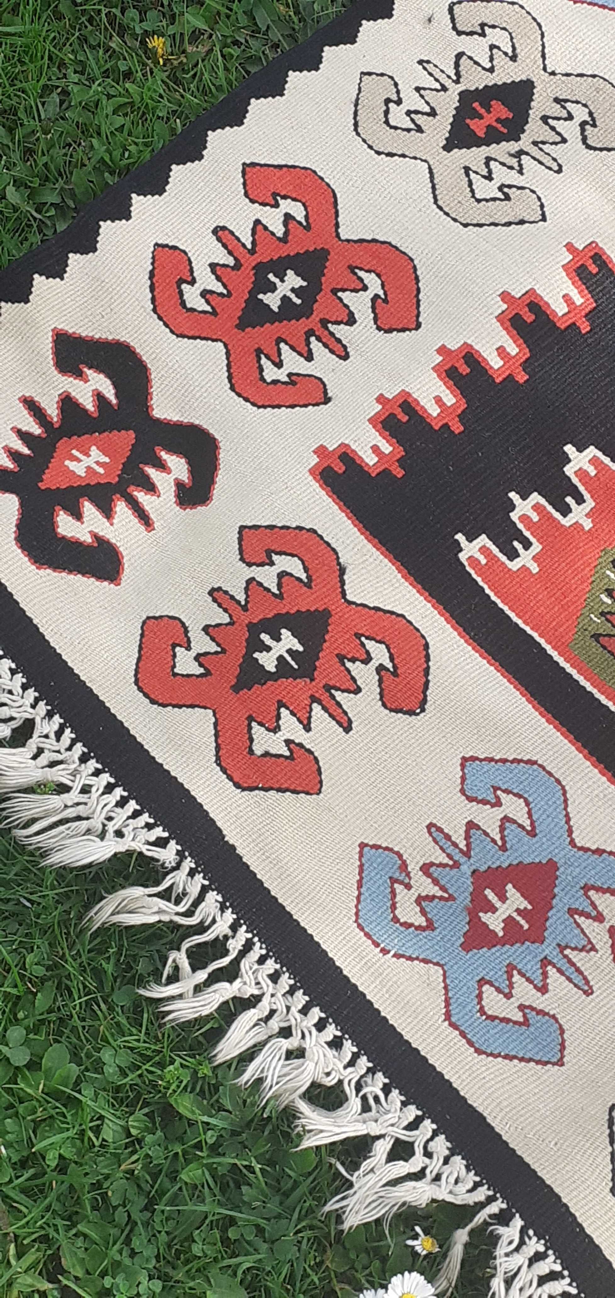 Kilim dywan tkany wełna vintage