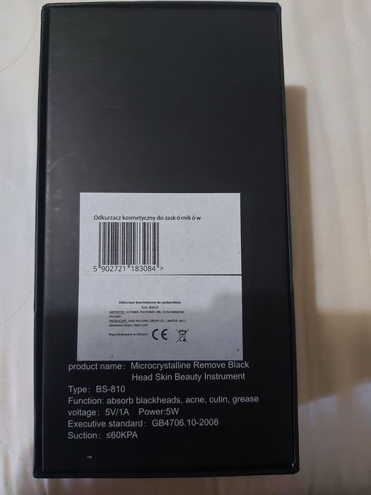 Odkurzacz kosmetyczny do zaskórników