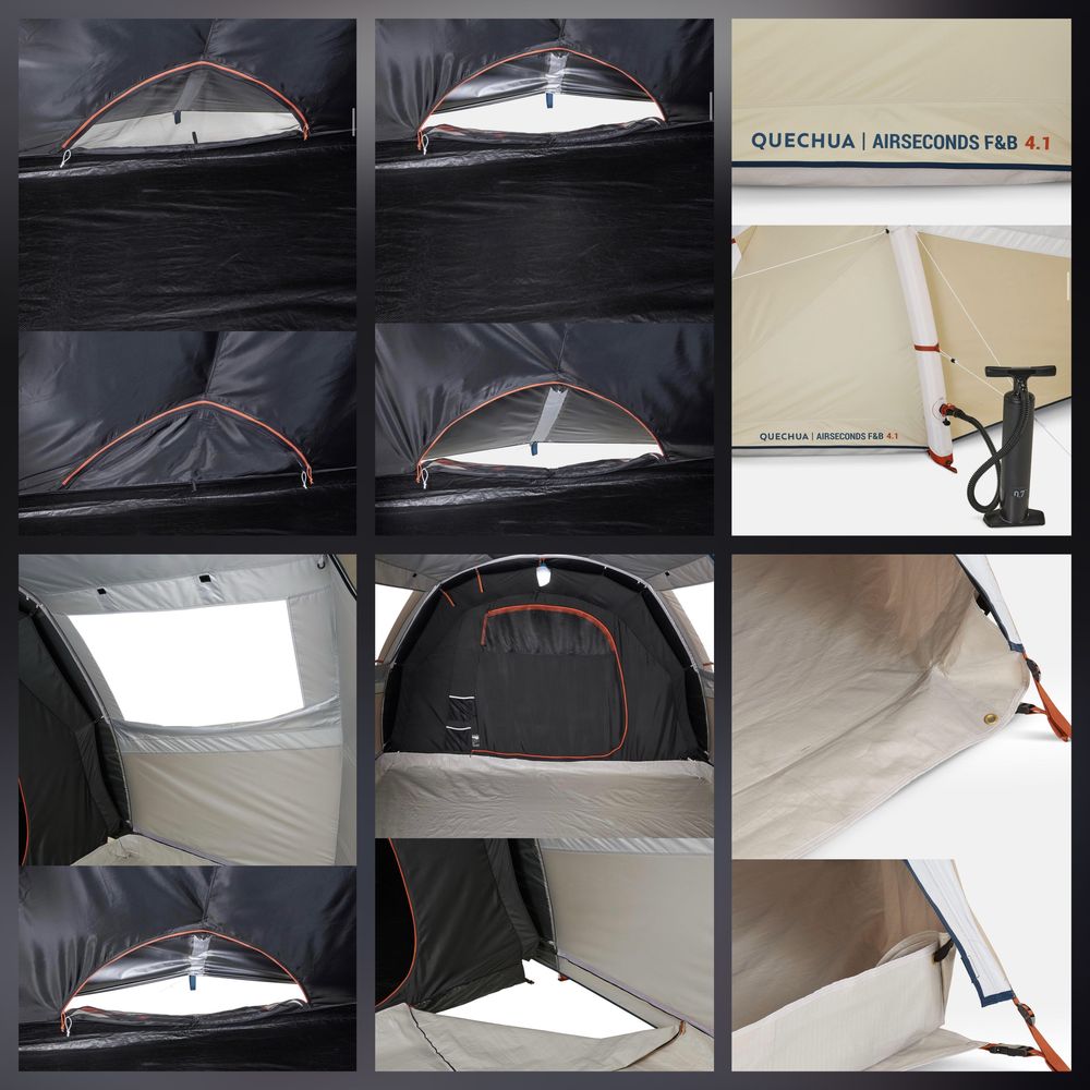 Namiot Decathlon Quechua Air Seconds 4.1 F&B - dmuchany (jak NOWY)