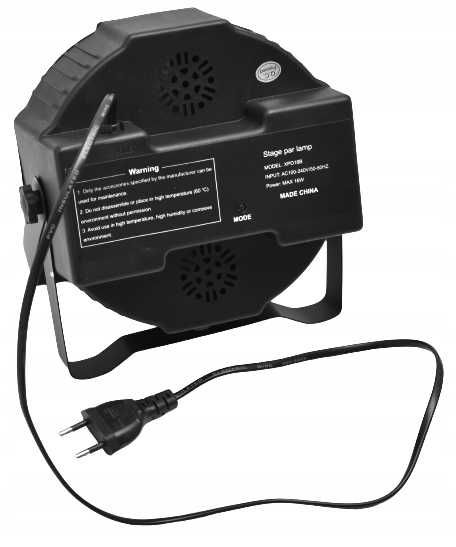 Reflektor Kolorofon Led Disco Stroboskop 18 X 3W