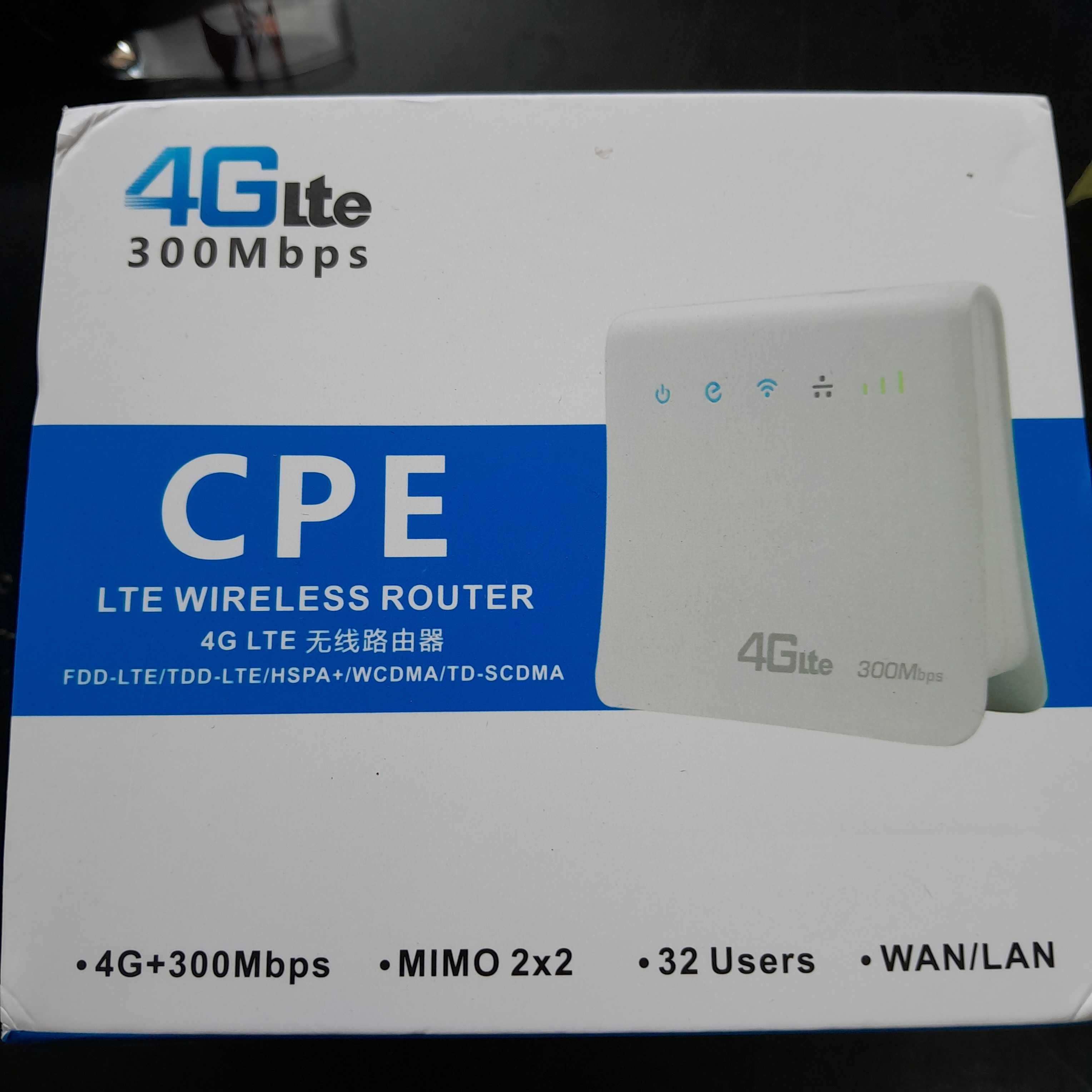 Беспроводной маршрутизатор 4G LTE CPE со скоростью 300 Мбит/с