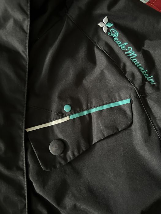 Kurtka narciarska dla chłopca zimowa Peak Mountain 110 czapka 4f 44 cm