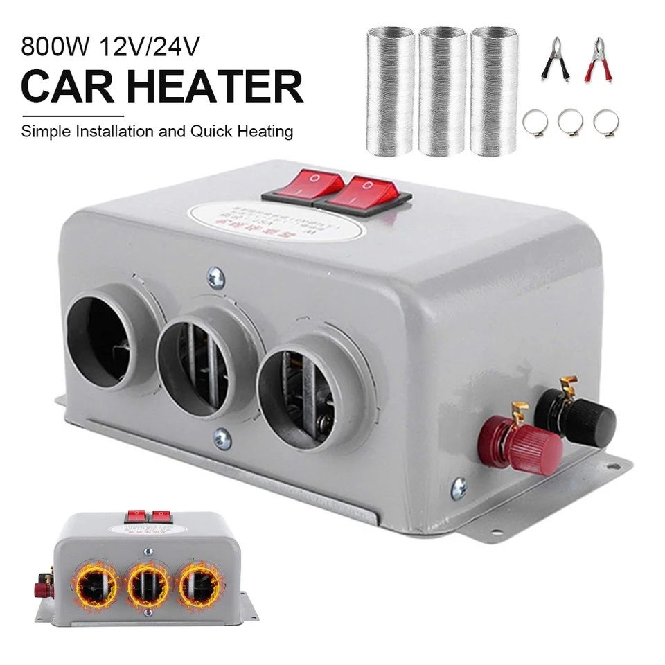 Aquecedor eléctrico 12v /24v 800w