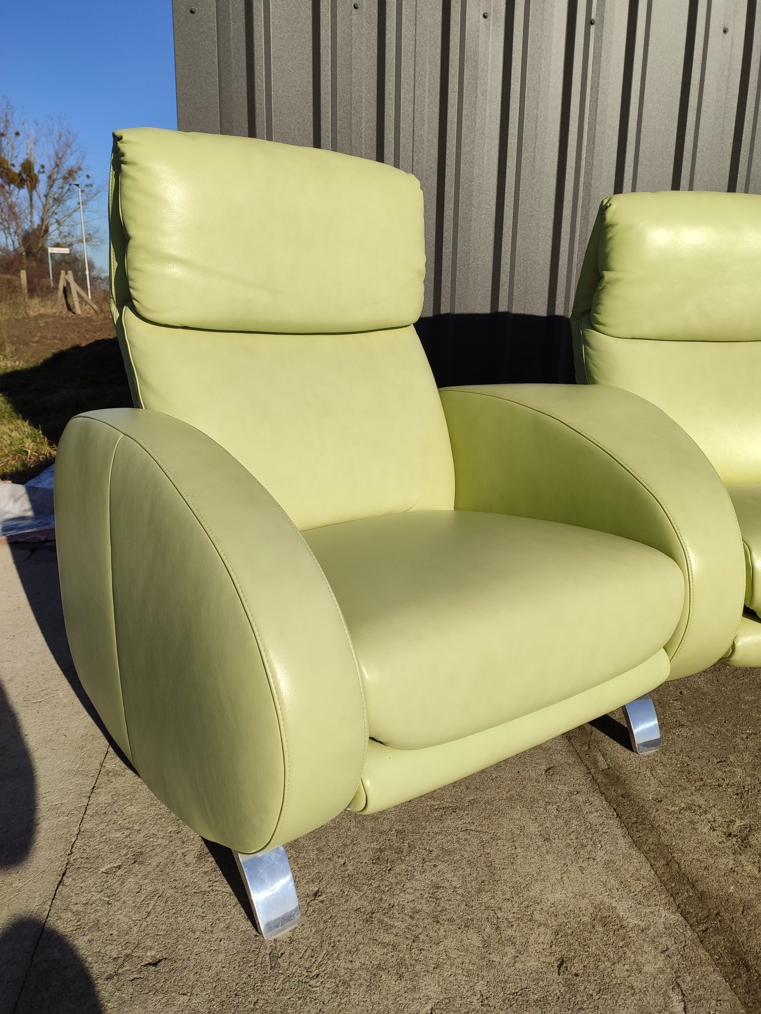 Sofa kinowa, wypoczynek z funkcją relax-skóra naturalna! Nowoczesny