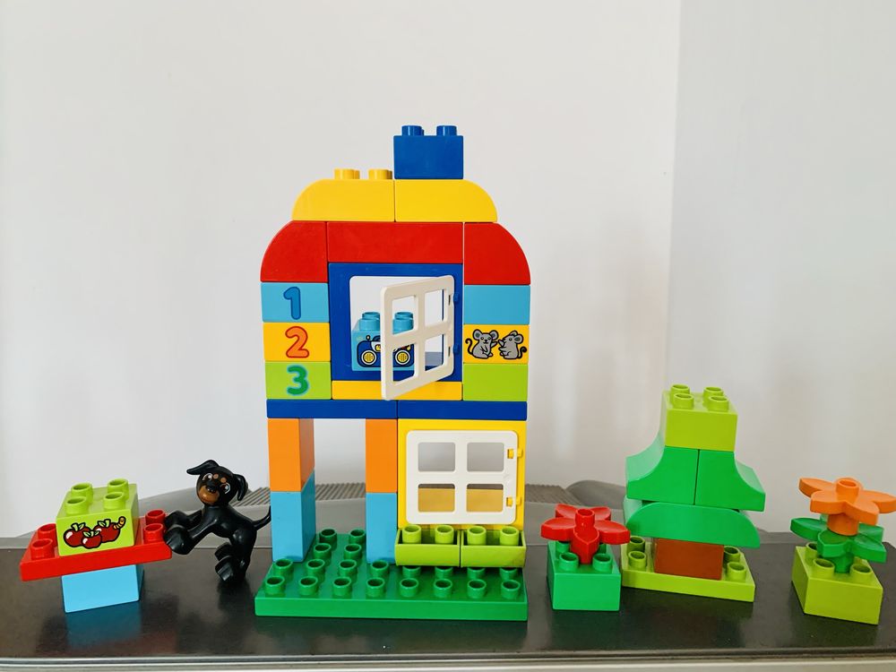 Lego duplo 65 кубиков Коробка с кубиками 10572 Оригинал Лего детали