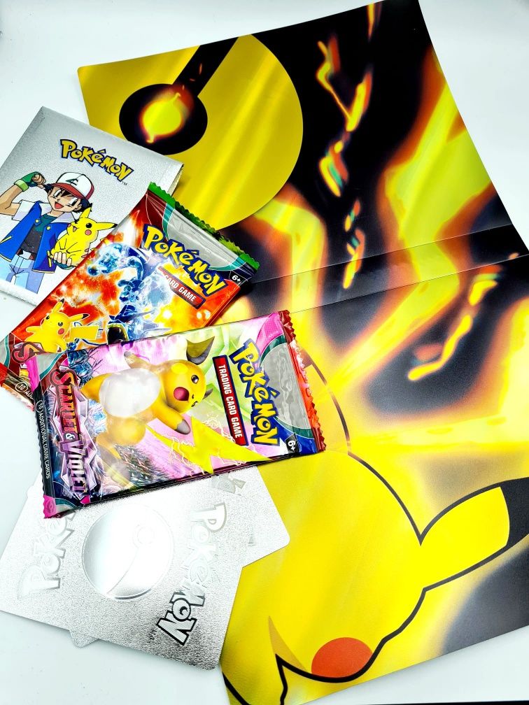 Zestaw Pokemon album A5 na karty Pokemon + karty nowe zabawki